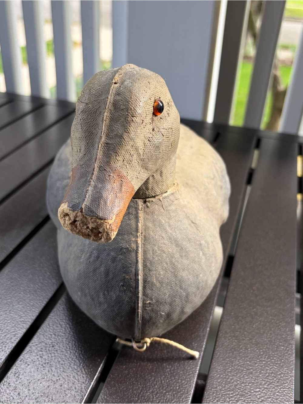 Vtg Victor Veri-Lite Mallard Duck Decoy Mated Pair Glass Eyes Animal Trap Co PA - Picture 11 of 15
